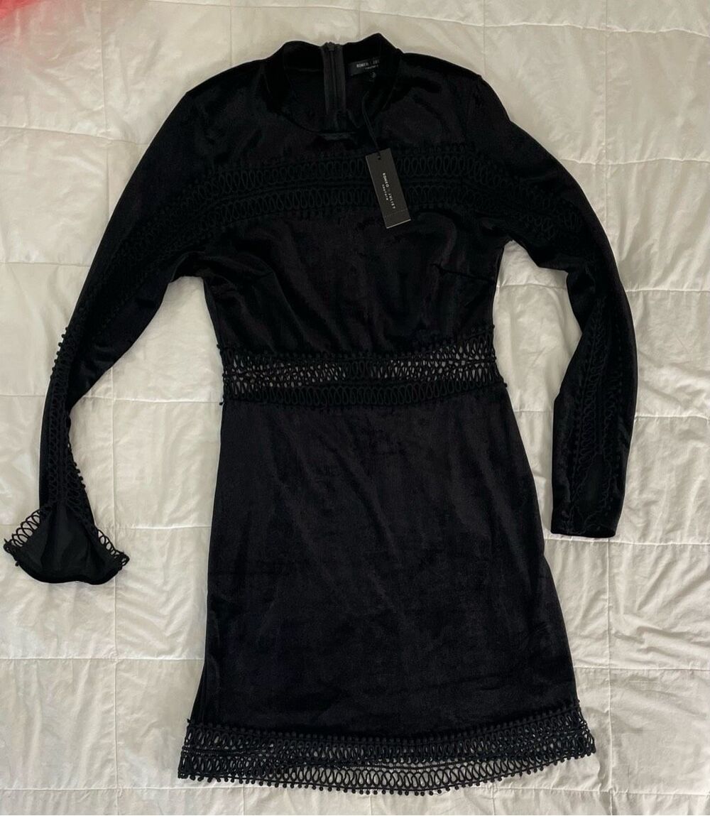 Romeo + Juliet Couture Victorian Goth Whimsigoth Dress Black Large New